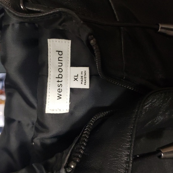 Westbound Lambskin Leather Hooded Jacket in Black - Women's size XL - Picture 5 of 13